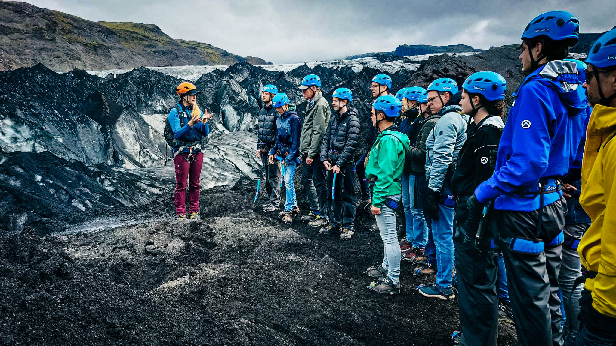 Glacier Walk on Sólheimajökull glacier